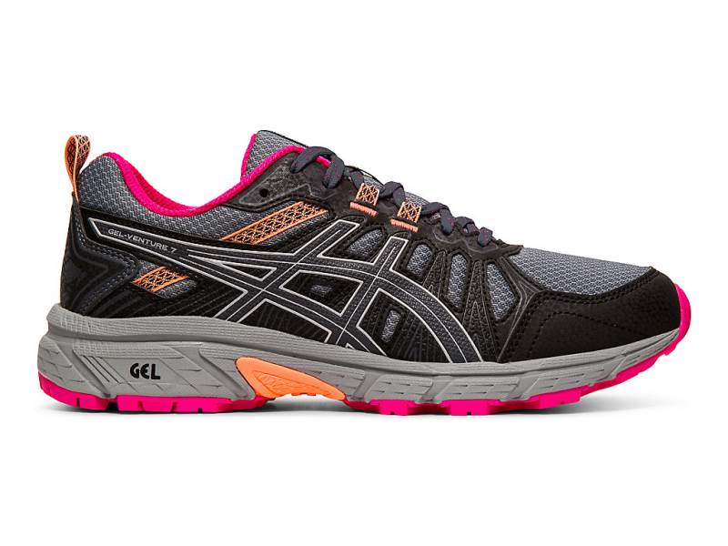 Sapato Para Trilha Asics GEL-VENTURE 7 Trail Mulher Pretas, 4160A813.663